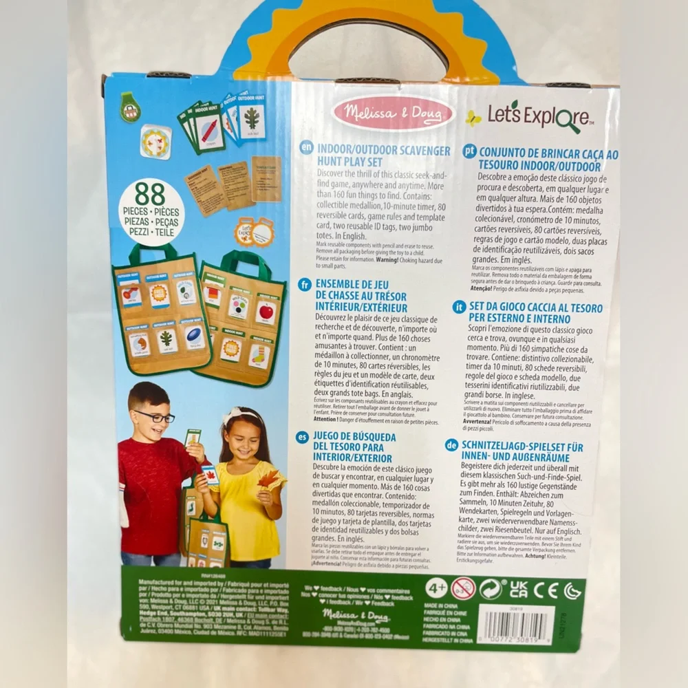Melissa & Doug Let's Explore Scavenger Hunt Play Set New